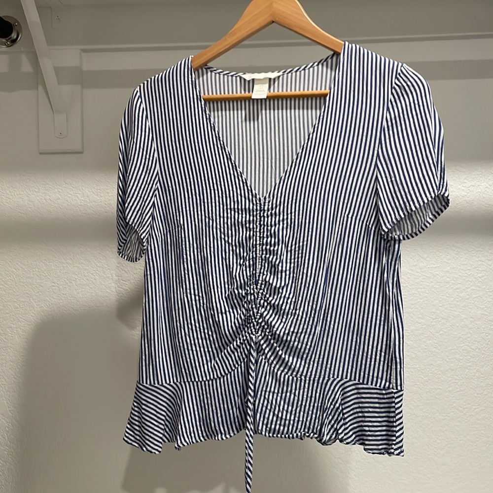 H&M striped blouse